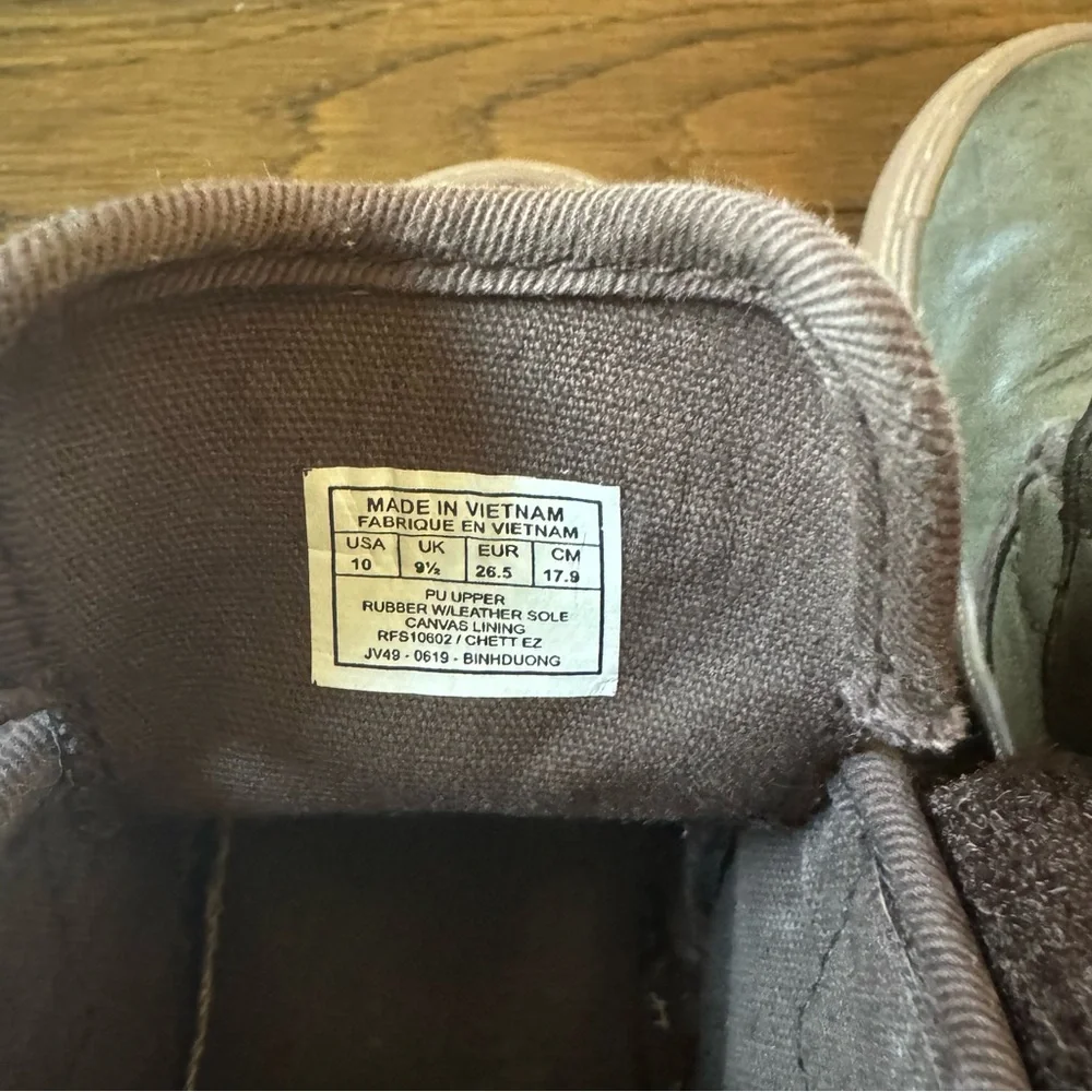 Polo Ralph Lauren army green brown boots toddler size 10 chett wyes - Picture 6 of 9